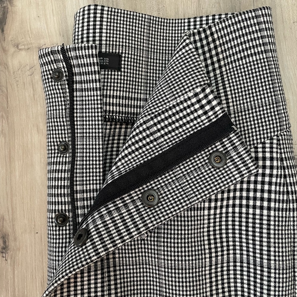 Zara Women Glen Plaid Dress Pants XS